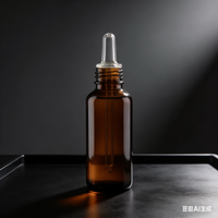 Flacons et pots en verre colorés avec couvercle à vis de 5 ml, 10 ml, 20 ml, 120 ml pour emballages cosmétiques, crèmes, cires et baumes