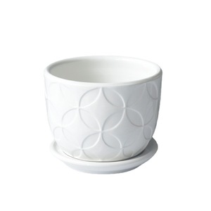 Cerámica Dehua porcelana suculenta planta <span class=keywords><strong>maceta</strong></span> pequeña flor estante Puro Blanco rayas lavabo - Product Image 5