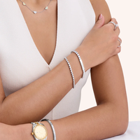 Pulsera de tenis de barra de acero inoxidable con PVD de oro de 18K, grabado personalizado, circonitas cúbicas brillantes, mensaje de nombre personalizado, joyería de moda para mujer