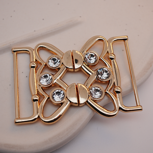 <span class=keywords><strong>Boucle</strong></span> de ceinture directe de dames d'usine forme de papillon de Nickel de 68mm avec la <span class=keywords><strong>boucle</strong></span> décorative de <span class=keywords><strong>diamant</strong></span> d'or galvanisé - Product Image 3