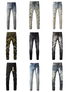 <span class=keywords><strong>Jeans</strong></span> Boyfriend da <span class=keywords><strong>Uomo</strong></span> in Denim Azzurro Chiaro, Casual Business, Elastici con Bordo in Pelliccia, Ecologici, <span class=keywords><strong>Vita</strong></span> <span class=keywords><strong>Bassa</strong></span>, Moda Autunno Estate Inverno - Product Image 3