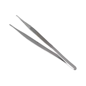 แหนบสแตนเลสขนาดใหญ่แบบใช้ซ้ำได้ แหนบสำหรับผ่าตัด แหนบฟันตรง - Product Image 1