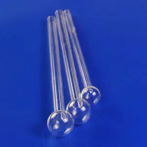 Quartz Ball Container Burner Test Tube Quartz Glass Burner Products Long Mouth Quartz Ball