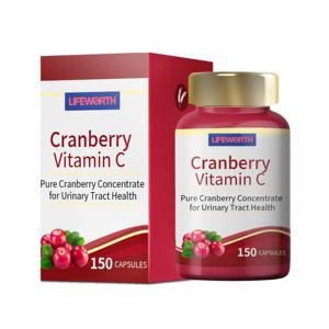 LIFEWORTH özel etiket bitkisel takviyeler C vitamini kızılcık kapsülleri artı yetişkinler için hamile kadınlar güvenli - Product Image 1