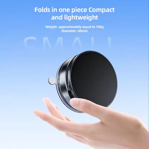 360 Degree Rotation Bracket Stand Stong Magnets Vacuum Suction Cup Magnetic Car <b>Phone</b> <b>Holder</b> for iPhone - Product Image 3