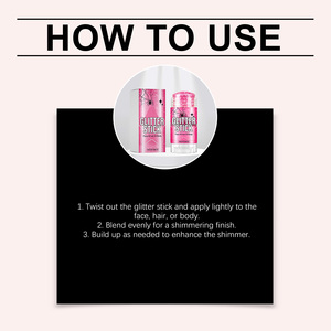 Stick de maquillage pailleté AMZ (rose) – Crée un <span class=keywords><strong>effet</strong></span> nacré scintillant pour les fêtes et le maquillage de scène - Product Image 5