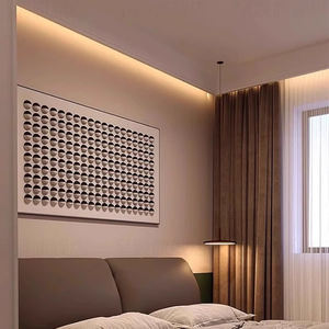 Profilé d'<span class=keywords><strong>angle</strong></span> en aluminium anodisé de qualité supérieure pour éclairage LED <span class=keywords><strong>à</strong></span> <span class=keywords><strong>joint</strong></span> invisible, idéal pour les projets d'éclairage d'hôtels, bureaux et villas - Product Image 5