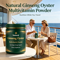 Poudre de Multivitamines Naturelles au Ginseng et aux Huîtres, Complément Alimentaire Énergisant Anti-Fatigue, Marque Privée
