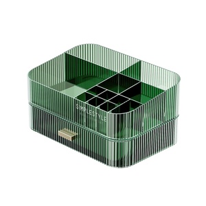 2-in-1 Combination Drawer Storage Grid Desktop Organization Cosmetics Storage Box