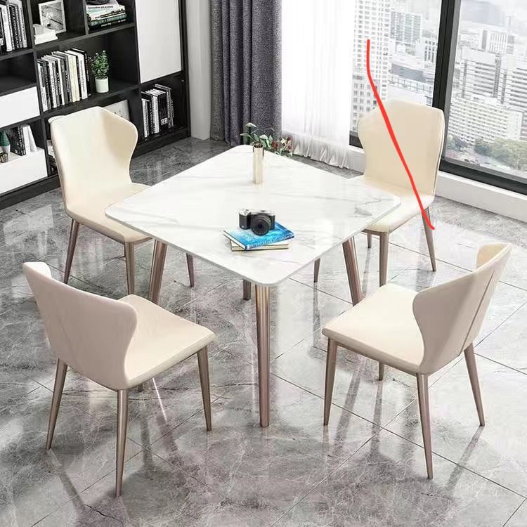 70 rock plate square table-3 chairs-cylan purple