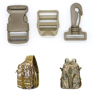 Boucle de fixation en plastique KJM pour sangle 20mm 25mm 38mm, accessoire réglable pour sac à dos tactique et sac à bandoulière - Product Image 2
