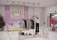 Muebles de Exhibición de Madera Plegables y Giratorios Personalizados para Decoración de Interiores de Tiendas de Ropa y Decoración de Tiendas de Prendas de Vestir