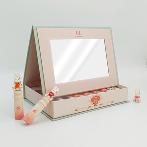 Wholesale Recyclable Customizable Cardboard Cosmetic Gift <b>Boxes</b> with Sponge Liner <b>Magnetic</b> Closure for Skin Care Nail Polish Oil - Product Image 1