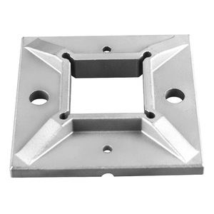 Base de acero inoxidable Hua Yang para escaleras, placa de montaje cuadrada de alta resistencia para barandillas de escaleras - Product Image 3