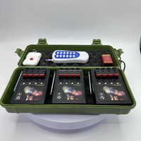 Schwarzer Kunststoff Chinese New Year Fountain Safe Wireless Control 3 Empfänger * 4 Cues 12-Kanal-Feuerungssystem Ereignis feier