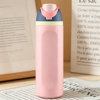 Mug thermique portable ultra-léger en acier inoxydable, bouteille d'eau isolée avec une large ouverture pour un nettoyage facile, glaçons