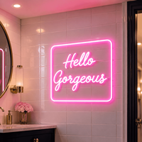 Enseigne commerciale LED néon personnalisée en acrylique, boîte à lumière avec logo pour magasin, restaurant, café, affichage
