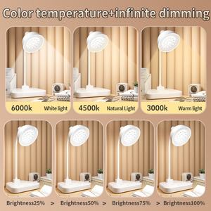 Lámpara de Escritorio LED para Lectura, Protección Ocular, 1200mA, Ideal para Dormitorios y Habitaciones, Lámpara de Noche - Product Image 3