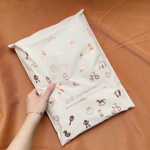 Biodegradable Eco Friendly Durable Custom Logo Shipping Mailing Bags <b>Plastic</b> Mailer Bag Peach Express Courier Bags for Business - Product Image 5
