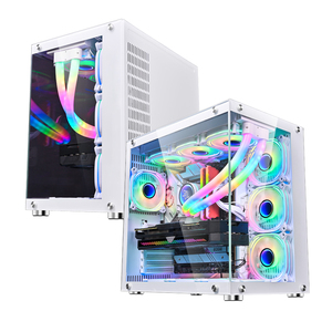 Tùy chỉnh Snowman Trắng PC chơi Game trường hợp đầy đủ tháp với EATX/ATX/mATX/<span class=keywords><strong>Mini</strong></span> <span class=keywords><strong>ITX</strong></span> Cooler Fan USB cổng phía trước khung máy tính để bàn bằng nhựa - Product Image 1
