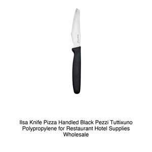 Ilsa Tuttixuno 6-Piece Polypropylene Pizza <b>Knife</b> with Black Handle - Product Image 2