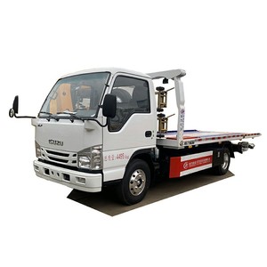 ISUZU 100P Tow <b>Truck</b> 4x2 3ton <b>Flatbed</b> Wrecker Rollback Tow <b>Truck</b> for Road Rescue - Product Image 4