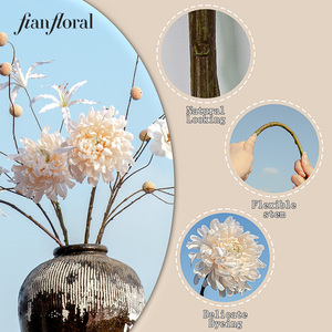 Flor Artificial <span class=keywords><strong>de</strong></span> Crisantemo Individual <span class=keywords><strong>de</strong></span> Alta Calidad, Realista y Moderna, Centro <span class=keywords><strong>de</strong></span> Mesa para San Valentín, Venta Caliente <span class=keywords><strong>de</strong></span> FONG IAN - Product Image 6