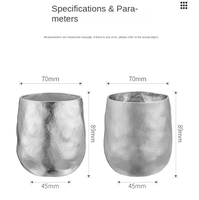 Bouteille d'eau isotherme à double paroi en titane pur – Tasses à thé et café portables et pratiques pour l'extérieur et la maison – Design créatif et tendance
