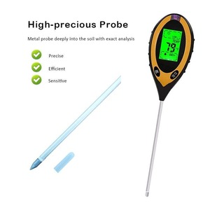 Kỹ thuật số ánh sáng mặt trời pH độ ẩm nhiệt độ 4 in1 đất <span class=keywords><strong>Moisture</strong></span> <span class=keywords><strong>Meter</strong></span> cây hoa Tester - Product Image 5