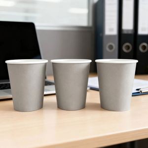 Gobelet en papier jetable personnalisé biodégradable de 7 oz à paroi simple pour emporter, idéal pour Noël - Product Image 5