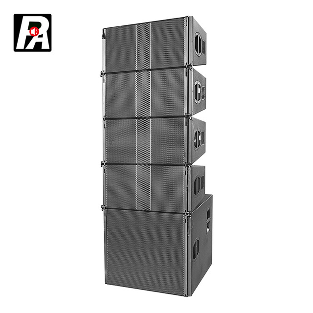 PA Model 1018 Professional Passive Line Array Speakers 1000W Wireless XLR with Voice Control for Outdoor Stage Performances