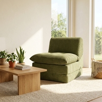 Canapé-lit modulaire sectionnel en mousse compressée et ressorts ensachés, à haute résilience, personnalisable, convertible et pliable