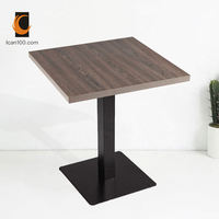 Table de salle à manger en mélamine pour intérieur, mobilier de jardin en bois, table d'extérieur