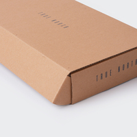 Boîte en Carton blanc ondulé pour vêtements, Logo personnalisé pour la livraison de luxe, 50 pièces