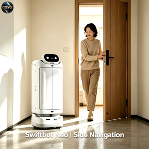 Swiftbot <span class=keywords><strong>Neo</strong></span> <span class=keywords><strong>Robot</strong></span> de livraison compact contrôlé par application, recharge automatique, charge utile de 30 kg, navigation visuelle/laser, indice de protection IP54, autonomie de 13h pour - Product Image 5