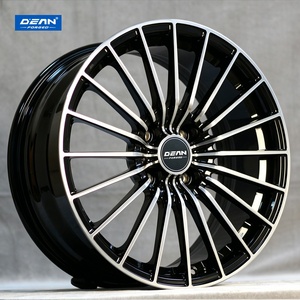 For Peugeot <strong>3008</strong> DEAN DP115 17" <strong>Black</strong> Forged 6061 Aluminum Alloy Wheels 15-24" Custom Car Data 4/5x100/105/108/112/114.3/120 - Product Image 1