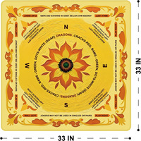 Tapis de mahjong super antidérapant avec design de support adhérent, garde sa place, pour un jeu de mahjong américain fluide et stable