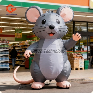 Modèle de <span class=keywords><strong>rat</strong></span> gonflable géant de souris gonflable de dessin animé pour la décoration publicitaire - Product Image 3