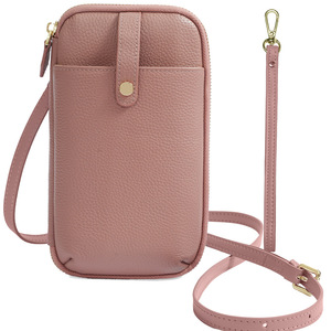 Hit-color Luxury <strong>Cell</strong> <strong>Phone</strong> Purse Small Classic Cowhide Leather Women Pouch Shoulder <strong>Bag</strong> Crossbody <strong>Bag</strong> for Casual Work Daily Use - Product Image 4