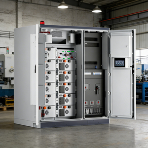 Système de stockage d'énergie solaire au lithium-ion LFP 100 kW 200 kWh, protection IP54, refroidissement par air, connecté/déconnecté du réseau, BoostEss, 8000 cycles - Product Image 1