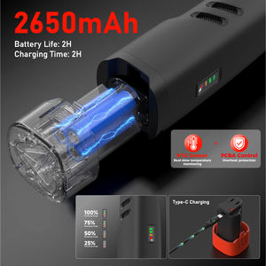 Cuchillo Eléctrico Recargable Inalámbrico <span class=keywords><strong>con</strong></span> Baterí<span class=keywords><strong>a</strong></span> de Litio, Cuchilla Recíproca de 9 Pulgadas <span class=keywords><strong>con</strong></span> Cuchillo de Pesca de 7 Pulgadas para Uso Doméstico - Product Image 3