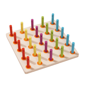 Tabla de Enhebrar de Madera Mother Wood 24x23x4cm, Rompecabezas Sensorial para Niños - Product Image 3