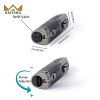 Briquet torche triple jet moderne coupe-vent rechargeable au butane pour cigares/cigarettes, moxibustion, cuisine, extérieur, multi-usage, vente en gros