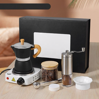Kit de mouture portable en métal fait main de luxe à sept pièces, le plus vendu, pour la vente en gros de cafetières à infusion manuelle