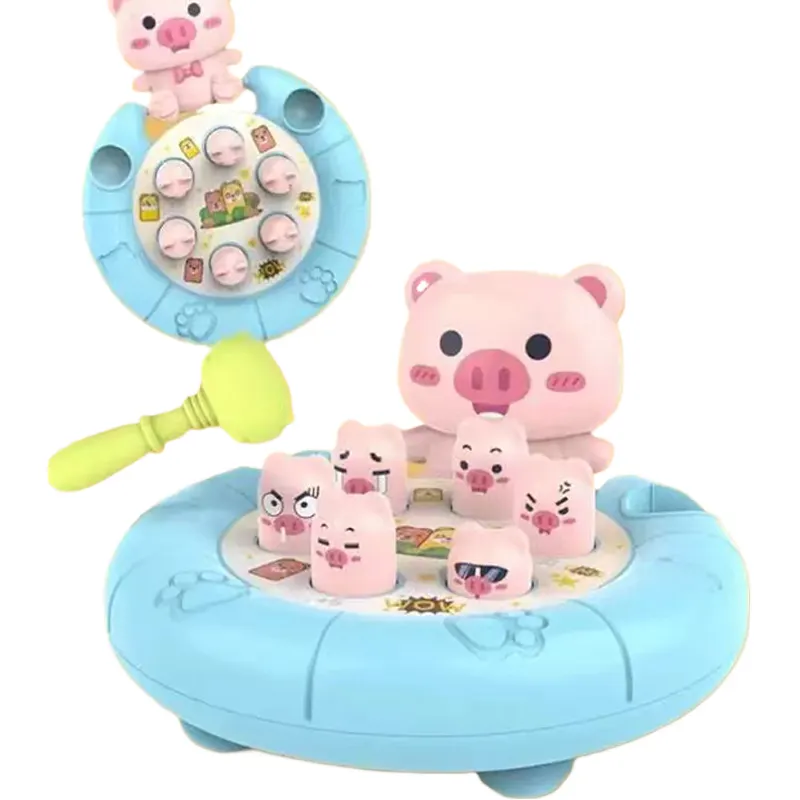 Hot sale 2024 Baby Interactive Wholesale Toys Montessori Baby Hammering Pounding Hamster Pound a Mole Game Toys for Kids Sensory