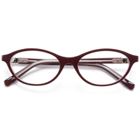 Monture de lunettes optiques ovales rétro populaires Elan Optical YB9308 pour femmes, monture intégrale en acétate, verres optiques disponibles sur ordonnance