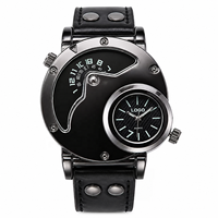 Reloj Deportivo de Cuarzo con Doble Zona Horaria para Hombre, Moderno y a la Moda, con Movimiento ETA de 49 mm