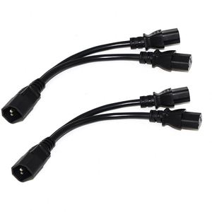 डबल Ec320 C13 विस्तार एसी शक्ति कॉर्ड प्लग <span class=keywords><strong>3</strong></span> शूल 14awg वाई विभाजन Pdu आईईसी C13 C14 वाई प्रकार फाड़नेवाला केबल - Product Image 1