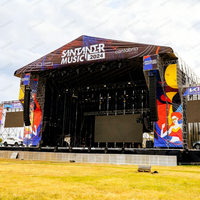 RAYBO loue des écrans LED haute luminosité HD étanches IP65 de la série InnoLux P3.91 pour un festival de musique en plein air au Royaume-Uni.
