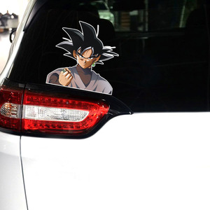 10 Designs d'autocollants lenticulaires 3D en mouvement d'anime japonais <span class=keywords><strong>DBZ</strong></span>, autocollant créatif de personnage d'anime Vegeta pour voiture - Product Image 5